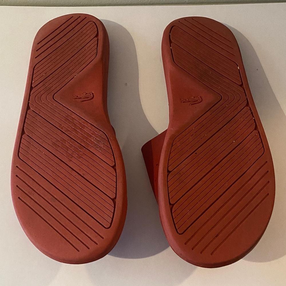 Lacoste Bold Red Sandals US 11/12 - Picture 2 of 4